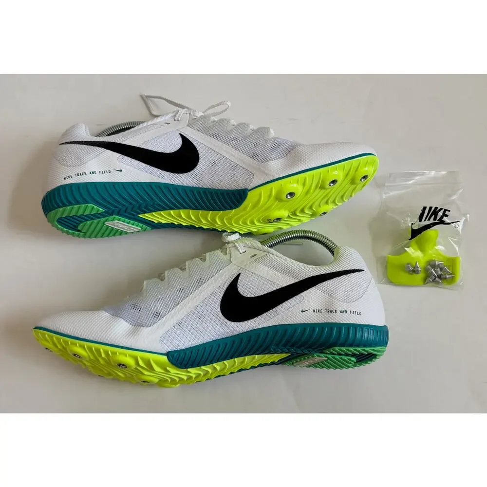 Nike Rival Multi Track Spikes Jumps Sprints Mid Distance White Size 11 NEW